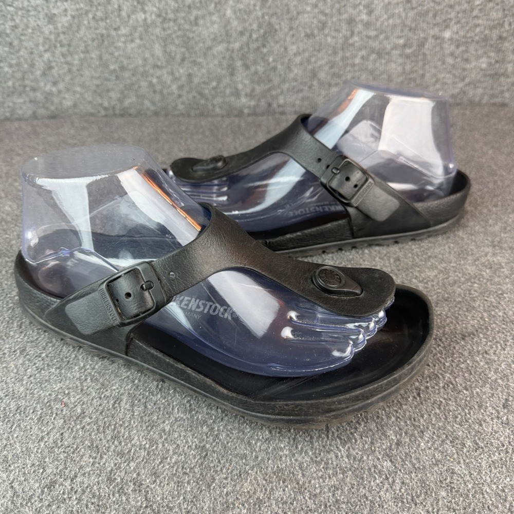 Birkenstock Gizeh EVA Sandals Womens Size‎ 36 Black Thong Flip Flop